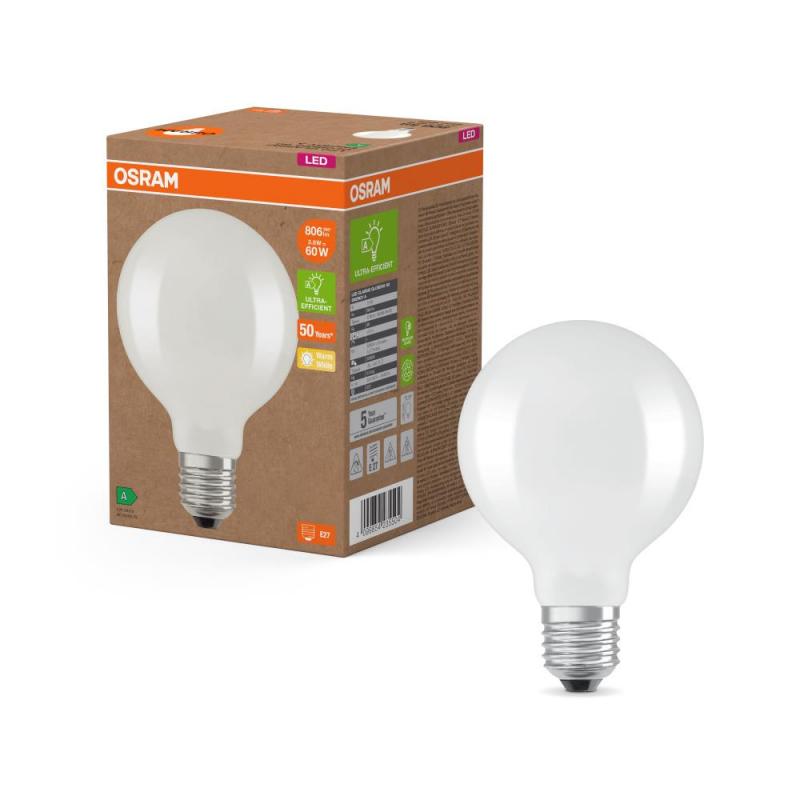 OSRAM E27 STAR Globe 95 besonders effiziente LED Kugellampe 3,8W wie 60W 2700K warmweißes Licht